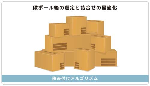 段ボール箱の選定と詰合せの最適化