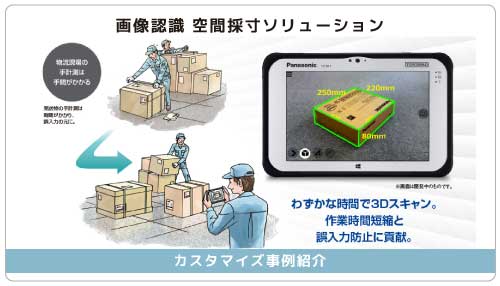 画像認識 空間採寸ソリューション（タブレット端末によるサイズ自動測定）